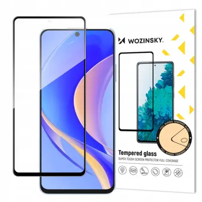 WOZINSKY KALJENO STEKLO ZASLON Z OKVIROM ZA HUAWEI NOVA Y90 ČRN
