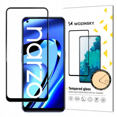 WOZINSKY WYTRZYMAŁE SZKŁO HARTOWANE NA EKRAN DO REALME NARZO 50A CZARNY