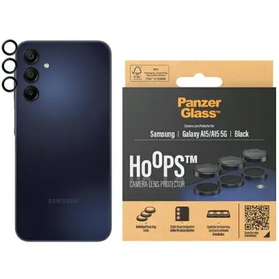 ZAŠČITNO STEKLO ZA KAMERO PANTZERGLASS ZA SAMSUNG GALAXY A15/A15 5G Z OKVIRJEM