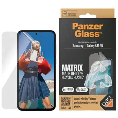 FOLIA PANZERGLASS MATRIX ULTRA-WIDE FIT Z POZYCJONEREM NA SAMSUNG GALAXY A35 5G