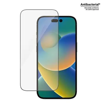 ANTIBAKTERIJSKO KALJENO STEKLO PANZERGLASS ULTRA-WIDE FIT ZA IPHONE 14 PRO