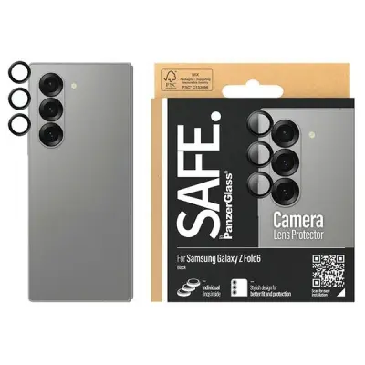OVITEK ZA KAMERO SAFE BY PANZERGLASS ZA SAMSUNG GALAXY Z FOLD 6 ČRN OKVIR
