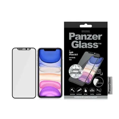 PANZERGLASS KALJENO STEKLO E2E SUPER+ Z OVITKOM ZA IPHONE XR/11 Z OKVIRJEM