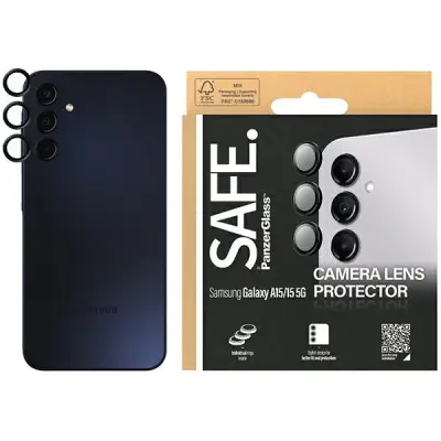 OSŁONA APARATU SAFE BY PANZERGLASS NA SAMSUNG GALAXY A15 / A15 5G - Z CZARNĄ RAMKĄ