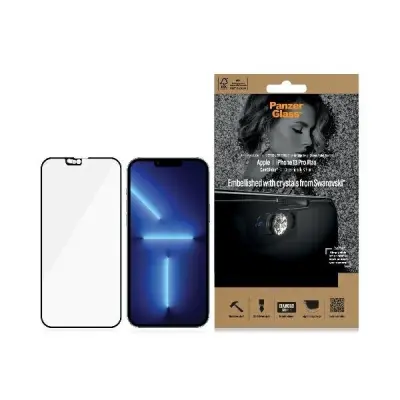 KALJENO ANTIBAKTERIJSKO STEKLO PANZERGLASS ZA IPHONE 13 PRO MAX Z OKVIRJEM