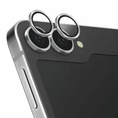 UNIQ OPTIX KALJENO STEKLO ZA SAMSUNG GALAXY Z FLIP 6 - SREBRNO