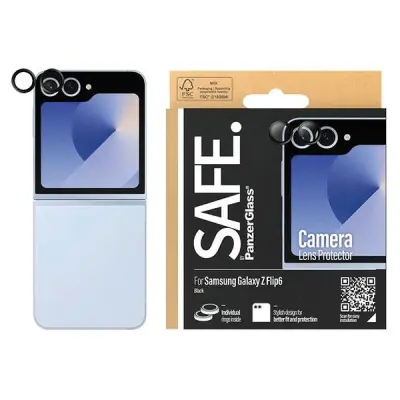OVITEK ZA KAMERO SAFE BY PANZERGLASS ZA SAMSUNG GALAXY Z FLIP 6 ČRN OKVIR