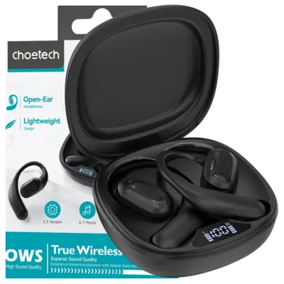 CHOETECH BREZŽIČNE TWS BLUETOOTH 5.3 SLUŠALKE ZA TELEFONE ČRNE