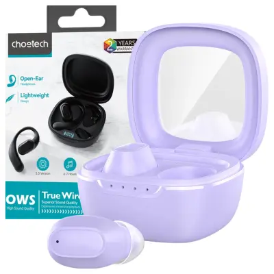 CHOETECH BREZŽIČNE SLUŠALKE TWS MEMS BLUETOOTH 5.3 VIJOLIČNE