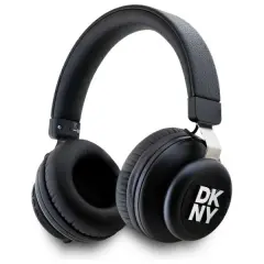 DKNY METAL LOGO BLUETOOTH SLUŠALKE ČRNE ZA TELEFON, MP3