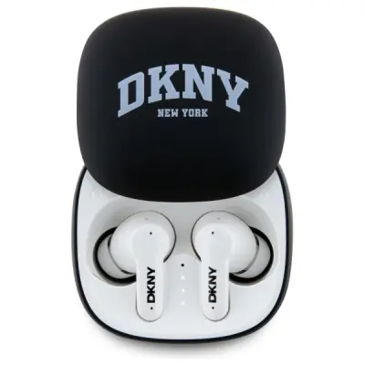 BLUETOOTH SLUŠALKE DKNY TWS BT 3D GUME MAT FINISH ZA TELEFONE ČRNE