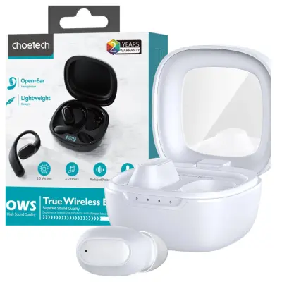 CHOETECH BREZŽIČNE TWS MEMS BLUETOOTH 5.3 SLUŠALKE ZA TELEFONE BELE