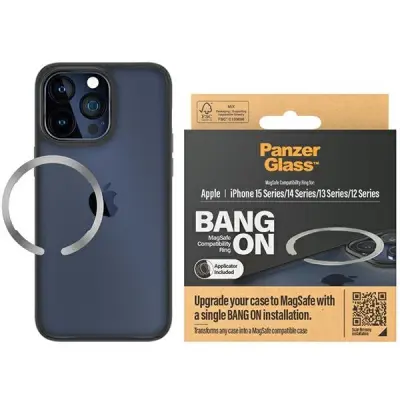 MAGSAFE PANZERGLASS BANG ON RING ZA IPHONE 12 13 14 15 SREBRNA