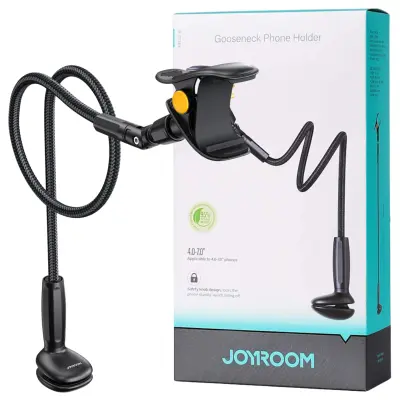 JOYROOM JR-ZS389 DRŽALO ZA NAMIZNI TELEFON, FLEKSIBILNA ROKA, ČRNO