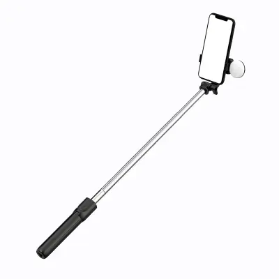 SELFIE STICK WR1YXS TELESKOPSKI STATIV 0,71M Z LUČKO ZA TELEFON ČRN