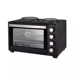 BROCK električna pečica 60l + 2x kuhalnik - TO 6022 BK
