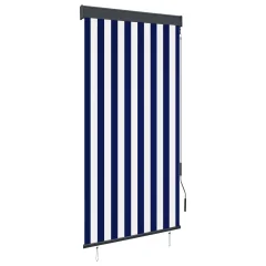 Furnova -  Zunanje rolo senčilo 80x250 cm modro in belo
