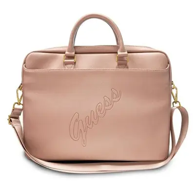 GUESS TORBA GUCB15PUSASPI 16 PINK PINK SAFFIANO SKRIPTA ZA PRENOSNIK