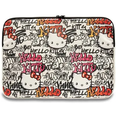 ETUI HELLO KITTY ZA 14 INČNI PRENOSNIK BEŽ Z LOGO PU