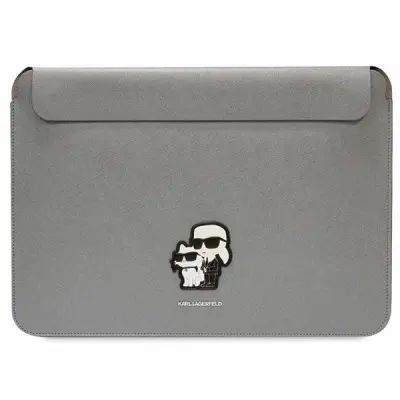 KARL LAGERFELD SAFFIANO OVITEK ZA PRENOSNIK 14 ZA MACBOOK SREBRNA