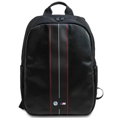 NAHRBTNIK BMW ZA PRENOSNIK 16 CARBON & RED STRIPE ZA RAČUNALNIK ČRN