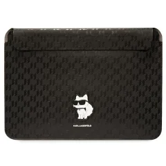 KARL LAGERFELD SAFFIANO MONOGRAM CHOUPETTE ETUI ZA 14" PRENOSNIK ČRNA
