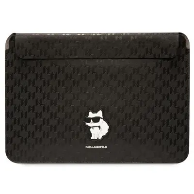 KARL LAGERFELD SAFFIANO MONOGRAM CHOUPETTE ETUI ZA 14" PRENOSNIK ČRNA