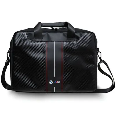 BMW CARBON & RED STRIPES TORBA ZA 16 INČNI PRENOSNIK, ČRN POKROV OHIŠJA