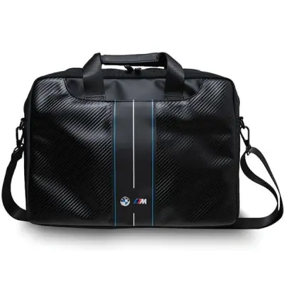 TORBA ZA PRENOSNIK BMW CARBON & BLUE STRIPE 16 ČRNO ETUI