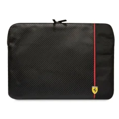 FERRARI CARBON & SMOOTH OVITEK ZA 14 INČNI PRENOSNIK ČRNO ETUI