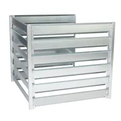 Kovinski vrtni razširitveni modul za kompostnik - kompostnik 91 x 91 x H85 cm / 704L - Timbela M800A