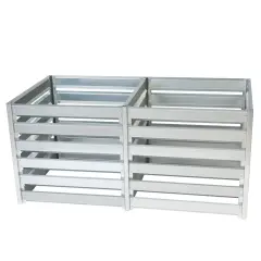Kovinski vrtni kompostnik - Kompostnik 182 x 91 x H85 cm / 1408L - Timbela M800+M800A
