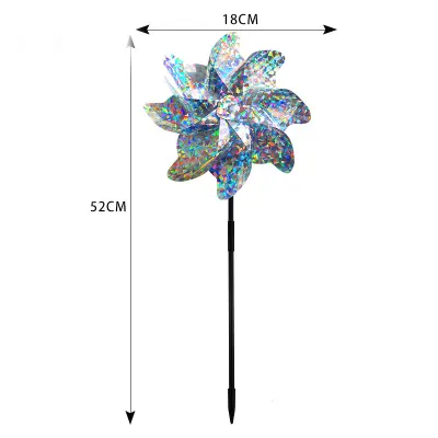 Vetrnica za odvračanje ptic z 8 rezili   1 paket