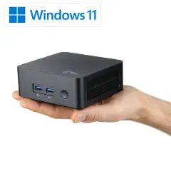 Mini-PC CSL Narrow Box Black / 16 GB / 500 GB M.2 SSD / Win 11 Pro