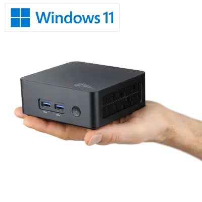 Mini-PC CSL Narrow Box Black / 16 GB / 1000 GB M.2 SSD / Win 11 Home