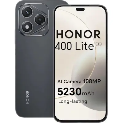 HONOR 400 Lite 5G, 8/256GB žametno črna