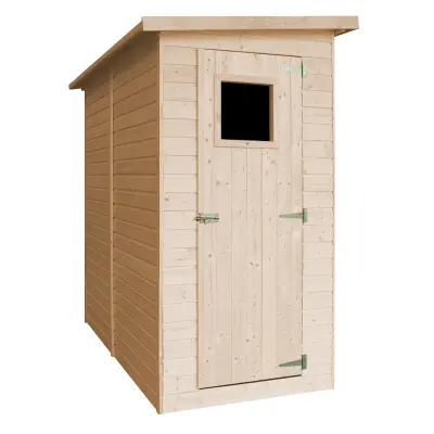 Lesena vrtna hiša - H203x123x223 cm/2,1 m² - Vrtna lopa brez podov - TIMBELA M348A