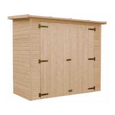 Lesena vrtna hiša - H194x123x223 cm/2,1 m² - Vrtna lopa brez podov - TIMBELA M348