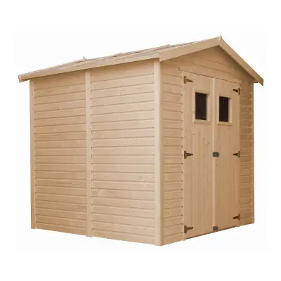 Lesena vrtna hiša - H228x222x233 cm/4,08 m² - Vrtna lopa s podi - TIMBELA M351+M351G