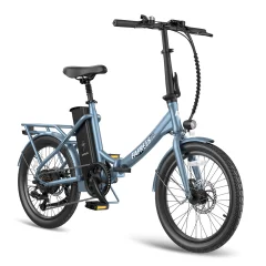 FAFREES F20 Lasting zložljivo električno kolo, 250W motor, 36V 18.2Ah baterija, hitrost 25 km/h, doseg 190 km (pomoč), nosilnost 120 kg.
