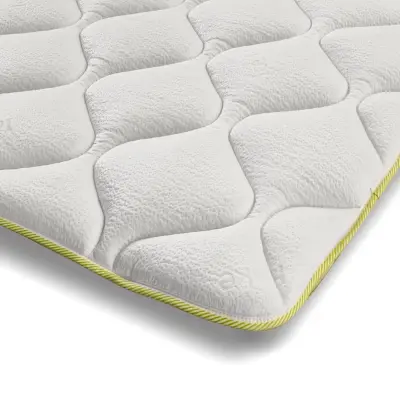 The White Stone Osvežilni Topper Enojni z Elastikami | Prekrivalo 150 x 190 | Cool tehnologija, ortopedske lastnosti, 4 cm, zračen material