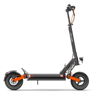 JOYOR S8 Zložljiv Električni Skuter -  600W Motor 48V26AH Baterija Mehanske Disk Zavore 10-palčne Pnevmatike Razsvetljava - Črna