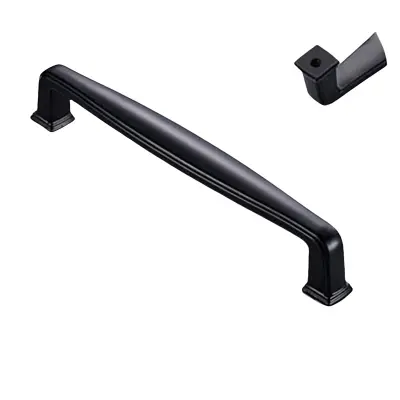 Ročaj omarice iz aluminijeve zlitine - sodoben slog, razmik med luknjami 128 mm   Model 1