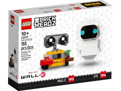 LEGO 40619 BrickHeadz EVE & WALL-E