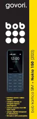 Razstavljen (odprta embalaža) - BOB Paket Nokia 150 (2023) črna predplačniški mobilni paket