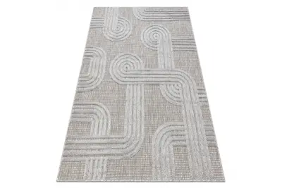 Preproga SANTO string SISAL 1001 geometrijska siva 180x270 cm