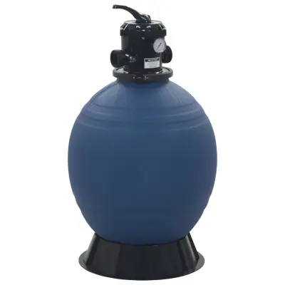 The Living Store Bazenski peščeni filter s 6-pozicijskim ventilom moder 560 mm - Bazenski Filter