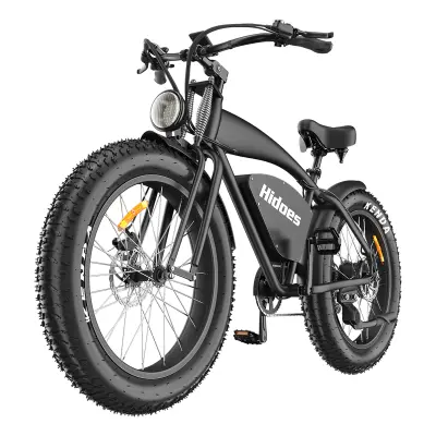 Hidoes B3 Retro E-kolo, 1200 W 48 V 18,2 Ah baterija, 26" Fat Bike