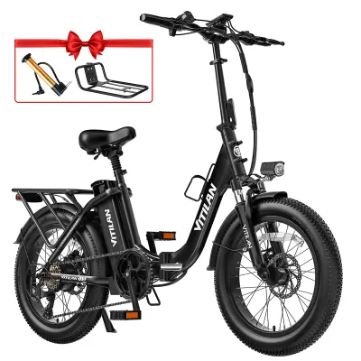 Zložljivo električno kolo Vitilan U3 - 750W 48V 13AH - Step Through - črna