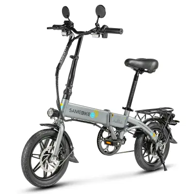 Prenosno električno kolo Samebike YINYU14, 350 W 36 V 7,8 Ah, 25 km/h, sivo